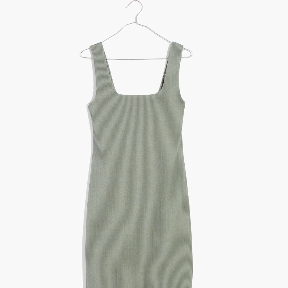 Madewell Sage Green Mini Dress